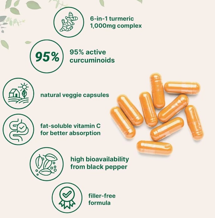 Miniatura 3 de CURCUMIN TURMERIC 120 CAPSULAS